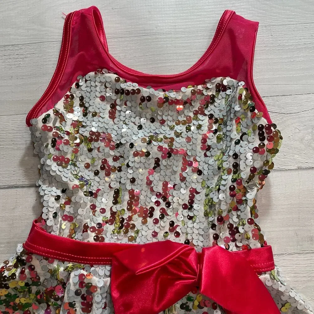 Weissman girls sequin skirted dance costume child‎ small